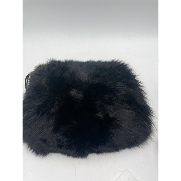 Vintage Black Fur Hand Muff With Drawstring - Picture 5 of 8